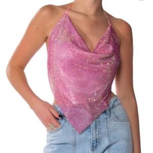 AKIRA Miami On The Line Chainmail Top (black)